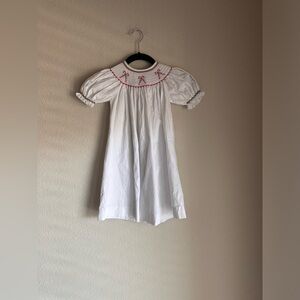 Mom and Me Candy Cane Christmas 100% cotton Smock Dress